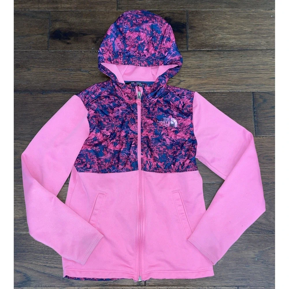 The North Face Jacket Girls Size M (10/12)‎ Pink Zip Hood